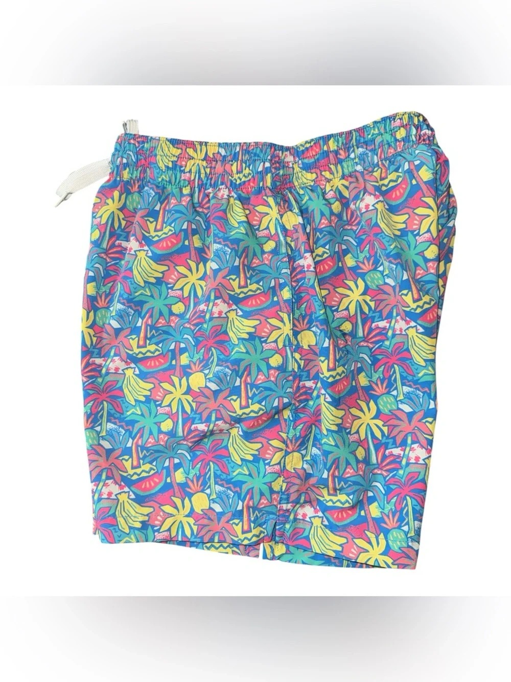 chubbies Kids Bright Tropical Swim Trunks - Blue, Yellow, Pink, Green Swim Suit